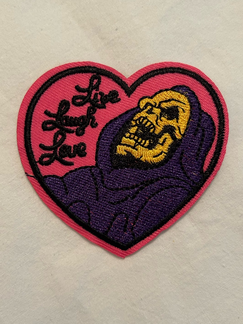 Whimsigoth Punk Skater Skeletor Inspirational Iron On Patch